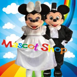 Mascotte Minnie & Topolino Sposi Deluxe