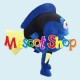 Mascotte Pesce Blu Economic