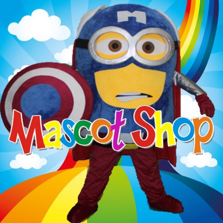 Mascotte Minion Capitan America Deluxe