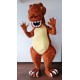 Mascotte Dinosauro Marrone Super Deluxe