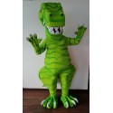 Mascotte Dinosauro Verde Super Deluxe